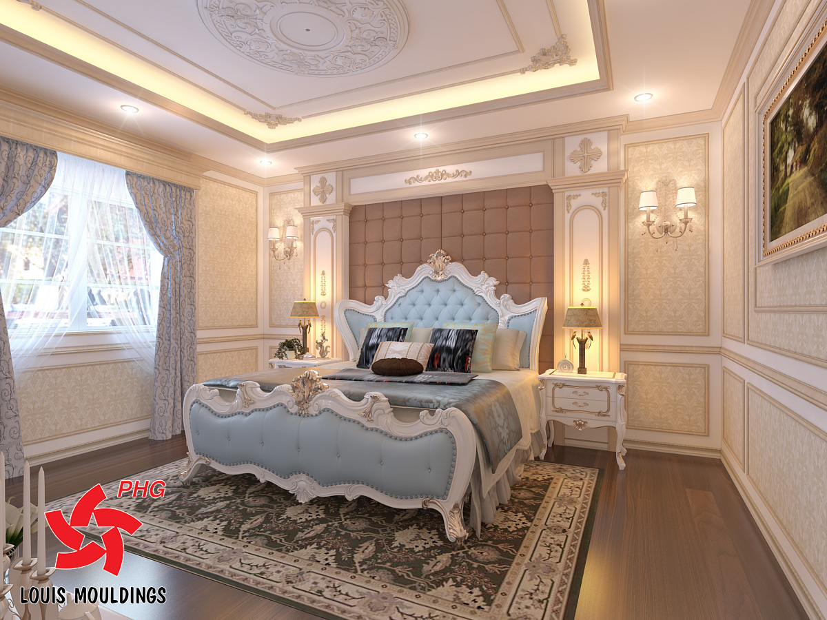 lựa chọn phào chỉ trang trí phòng ngủ sang trọng